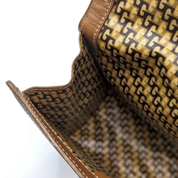 🔴SOLD🔴Gucci Vintage Flap Sherry Line Clutch bag Handbag Suede - Picture 15 of 17